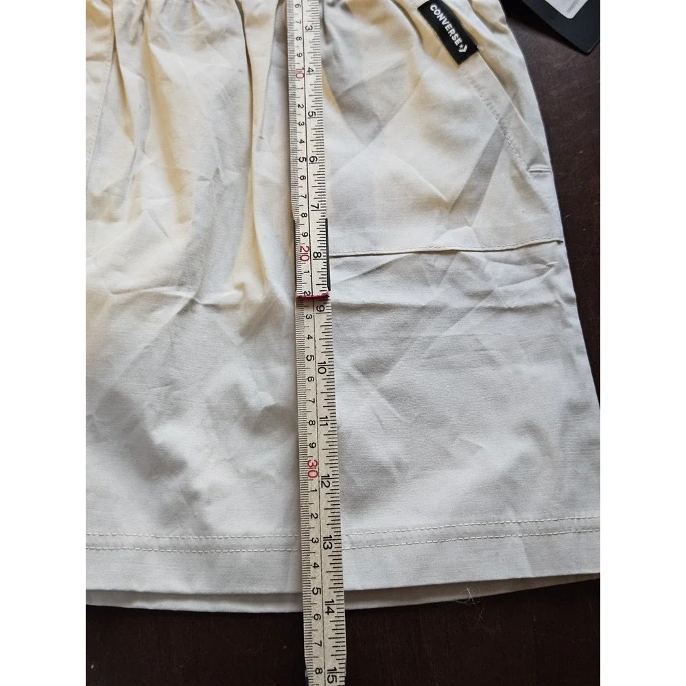 Converse Girls Skirt Size S 8–10 Light Dune Beige‎ Elastic Waist Pockets NWT